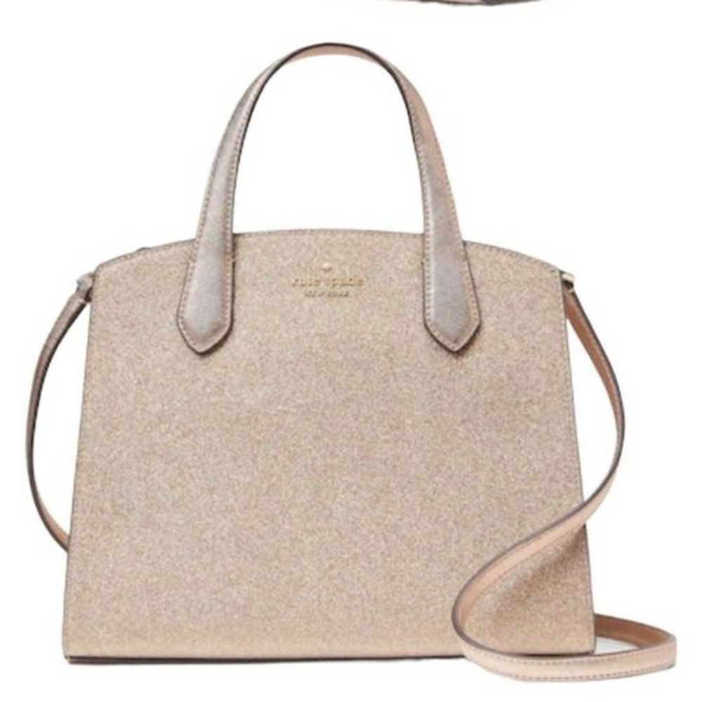 Kate Spade Tinsel Glitter Satchel (Gold)